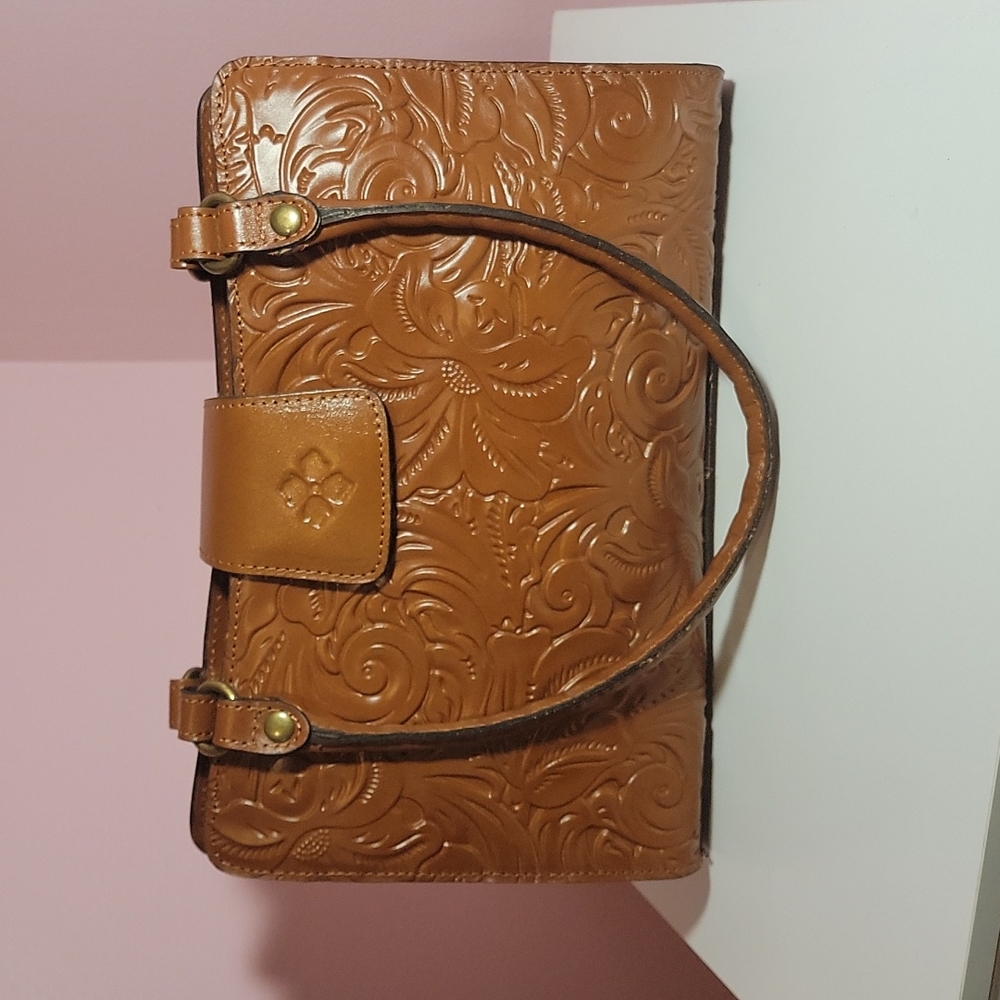 Patricia Nash Brown Tooled Leather Bag